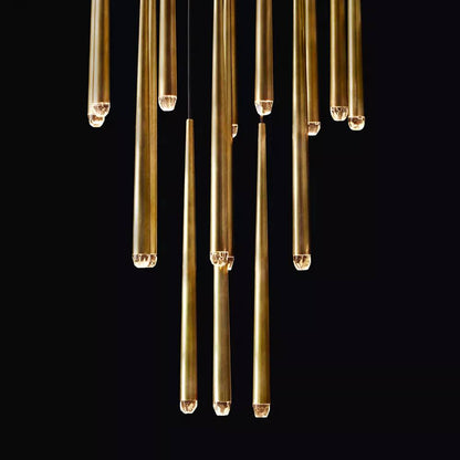 Aquitaine Faceted Cluster Round Chandelier 24"