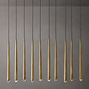 Aquitaine Faceted Cluster Linear Chandelier 48"