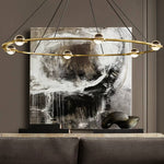 Eclatant Celestial Orbit Two-Tier Round Chandelier 60"