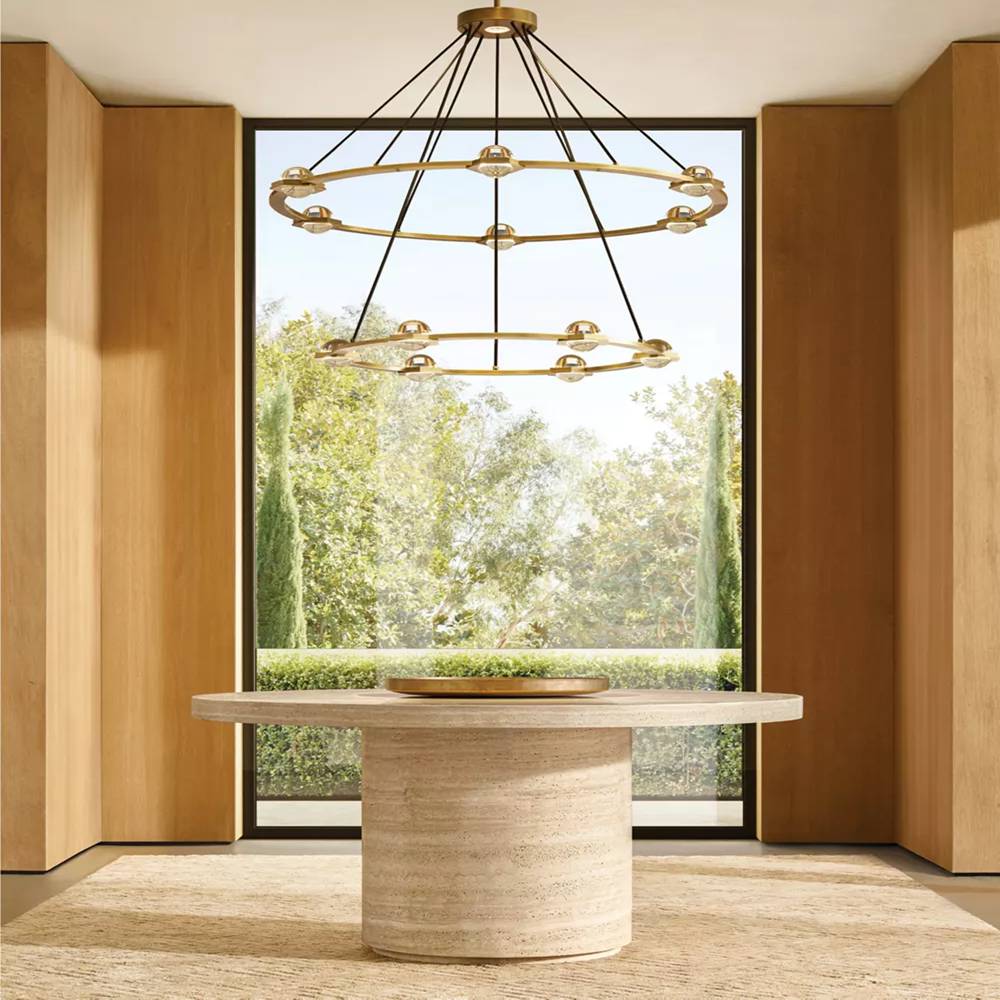 Eclatant Celestial Orbit Two-Tier Round Chandelier 60"
