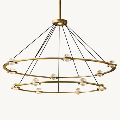 Eclatant Celestial Orbit Two-Tier Round Chandelier 60"