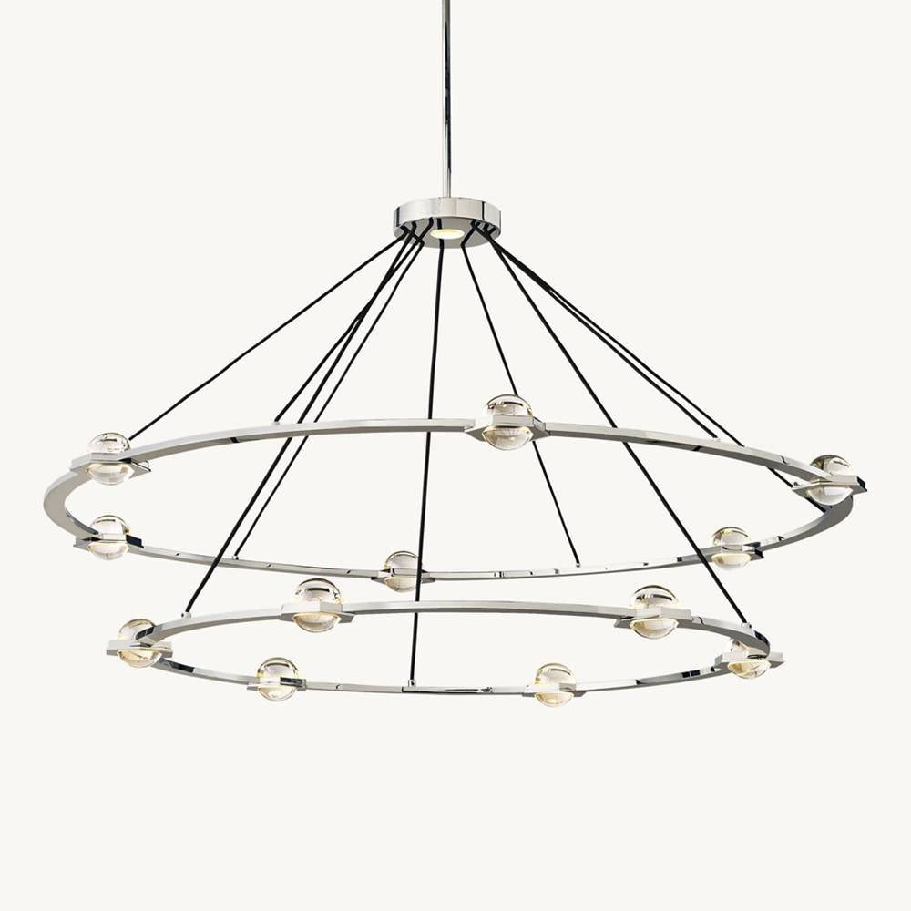 Eclatant Celestial Orbit Two-Tier Round Chandelier 60"