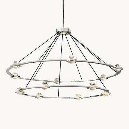 Eclatant Celestial Orbit Two-Tier Round Chandelier 60"