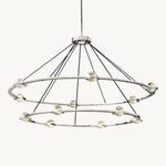 Eclatant Celestial Orbit Two-Tier Round Chandelier 60"
