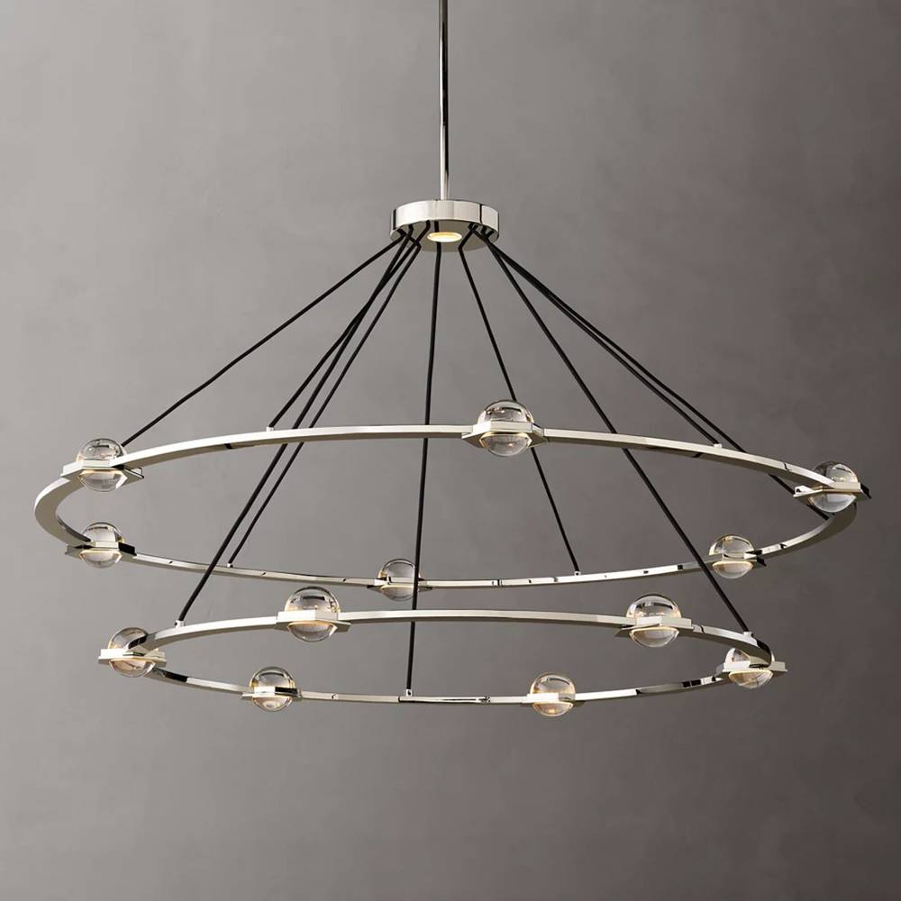 Eclatant Celestial Orbit Two-Tier Round Chandelier 60"