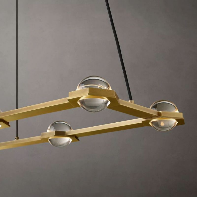 Eclatant Celestial Orbit Rectangular Chandelier 54"