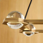 Eclatant Celestial Orbit Rectangular Chandelier 54"