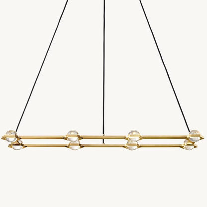 Eclatant Celestial Orbit Rectangular Chandelier 54"