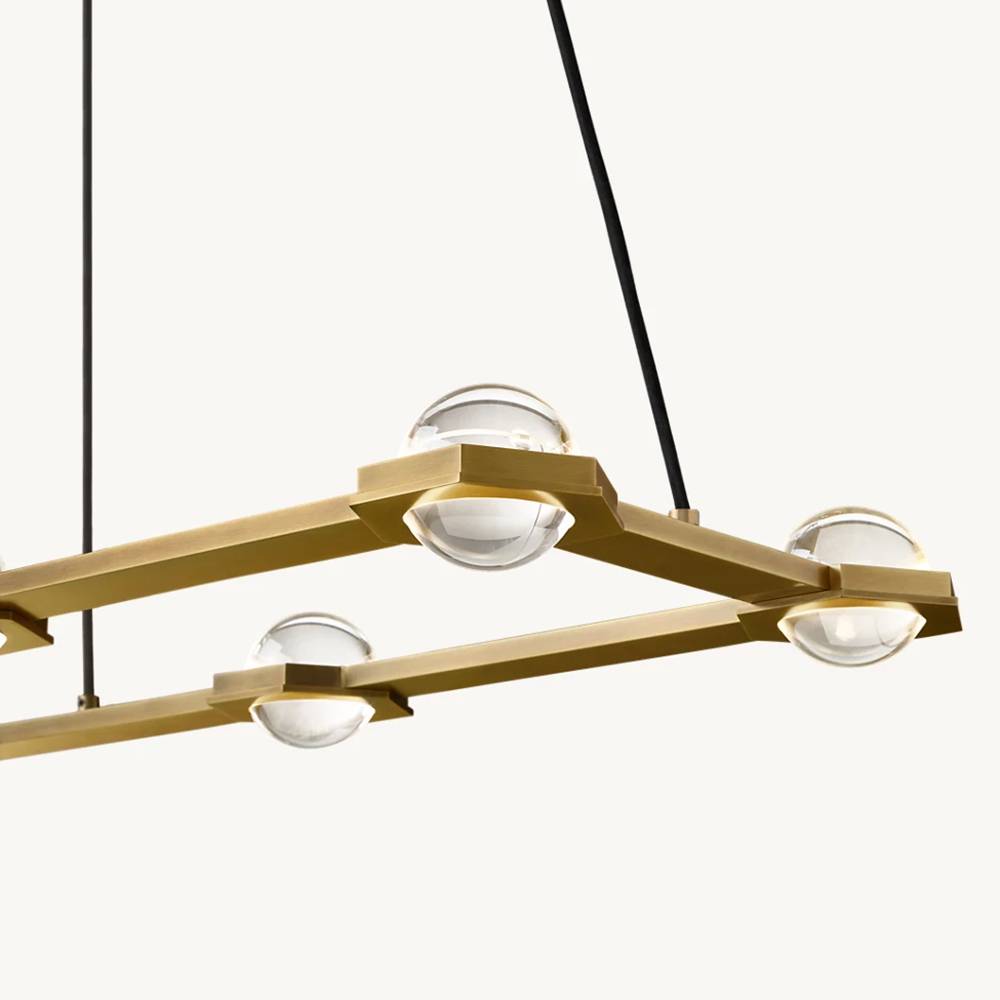 Eclatant Celestial Orbit Rectangular Chandelier 72"