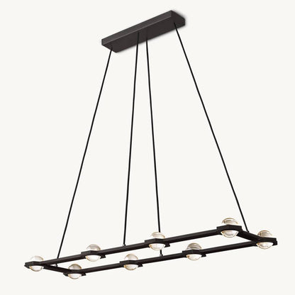 Eclatant Celestial Orbit Rectangular Chandelier 54"