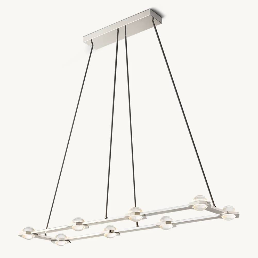 Eclatant Celestial Orbit Rectangular Chandelier 54"