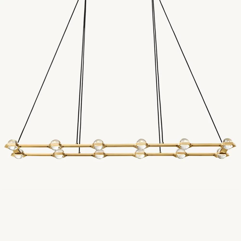 Eclatant Celestial Orbit Rectangular Chandelier 72"