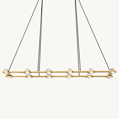 Eclatant Celestial Orbit Rectangular Chandelier 72"