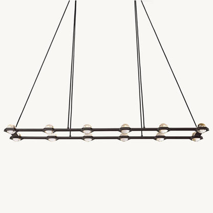 Eclatant Celestial Orbit Rectangular Chandelier 72"