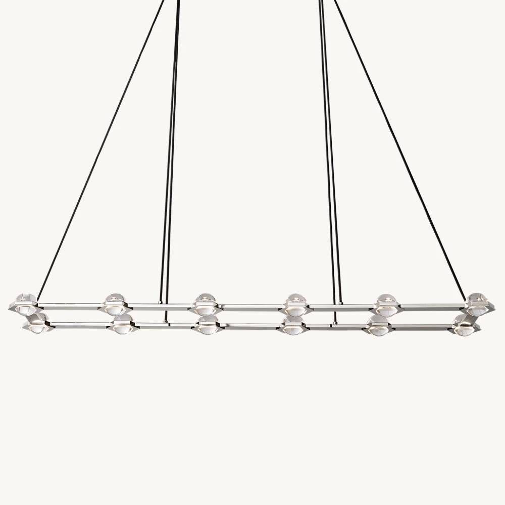 Eclatant Celestial Orbit Rectangular Chandelier 72"