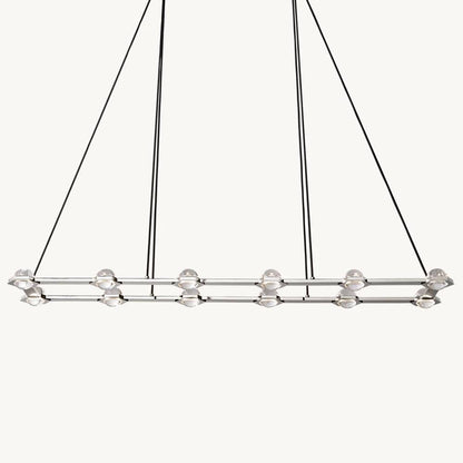 Eclatant Celestial Orbit Rectangular Chandelier 72"