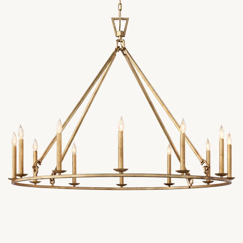 Carrick English Openwork Round Chandelier 50"