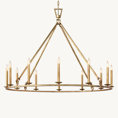Carrick English Openwork Round Chandelier 50"