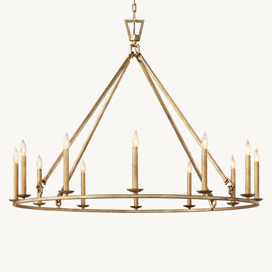 Carrick English Openwork Round Chandelier 50"