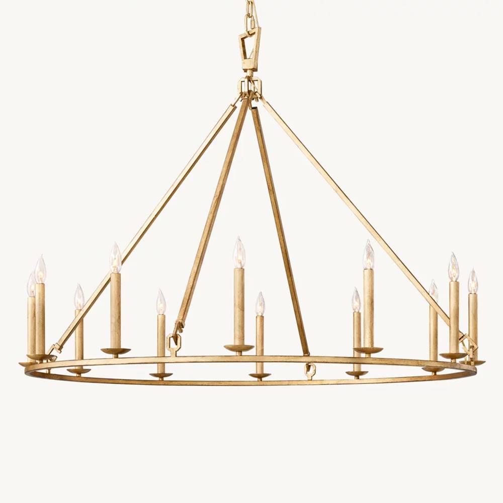 Carrick English Openwork Round Chandelier 50"