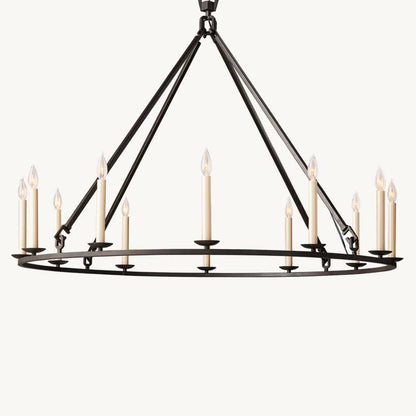 Carrick English Openwork Round Chandelier 50"