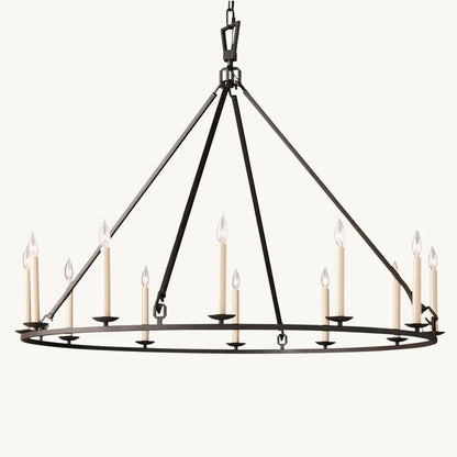 Carrick English Openwork Round Chandelier 50"