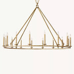 Carrick English Openwork Round Chandelier 60"