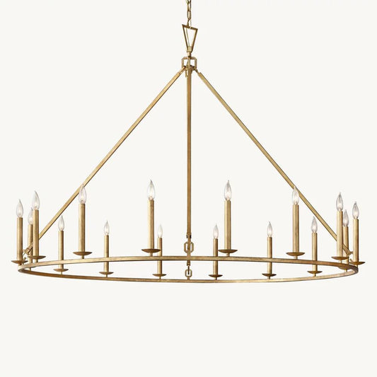Carrick English Openwork Round Chandelier 60"