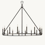 Carrick English Openwork Round Chandelier 60"