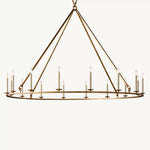 Carrick English Openwork Round Chandelier 72"