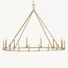 Carrick English Openwork Round Chandelier 72"