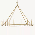 Carrick English Openwork Round Chandelier 72"