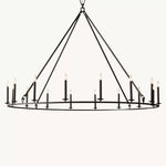 Carrick English Openwork Round Chandelier 72"