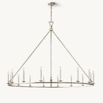 Carrick English Openwork Round Chandelier 72"