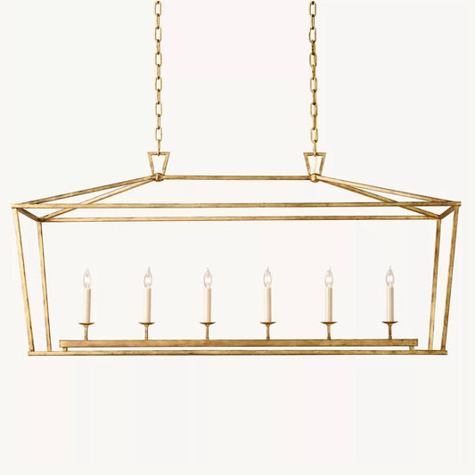Carrick English Openwork Rectangular Chandelier 54"