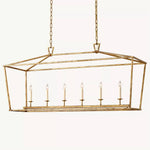 Carrick English Openwork Rectangular Chandelier 54"