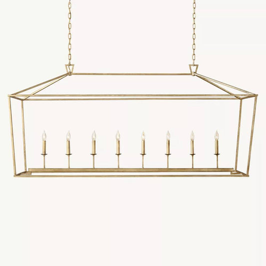 Carrick English Openwork Rectangular Chandelier 72"