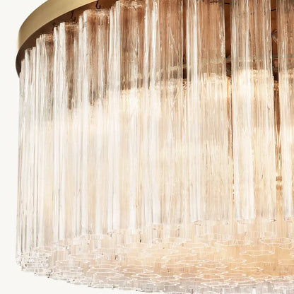 Cielo Lustred Glass Round Chandelier 36"