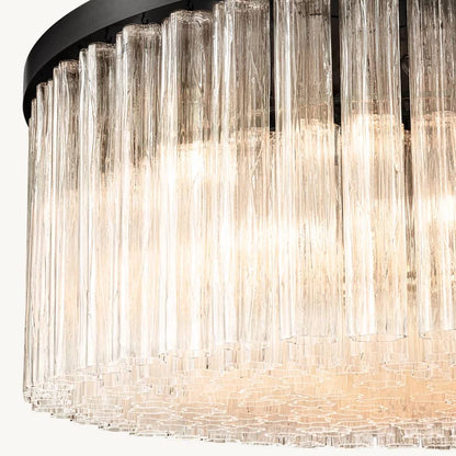 Cielo Lustred Glass Round Chandelier 36"