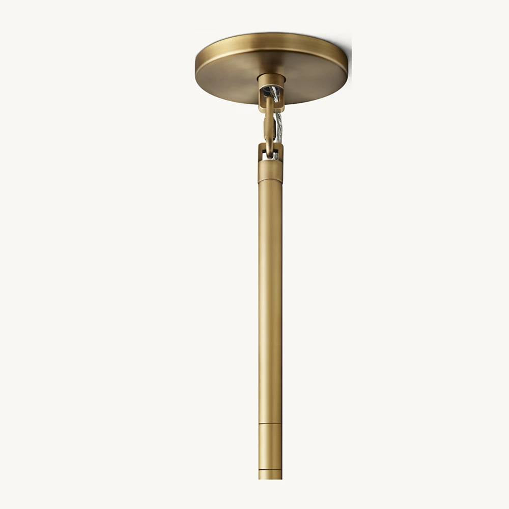 Cielo Lustred Glass Three-Tier Round Chandelier 48"