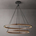 Peralta Forged Ambient Two-Tier Round Chandelier 60"