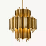 Cathedral Layered Curve Round Chandelier 24"