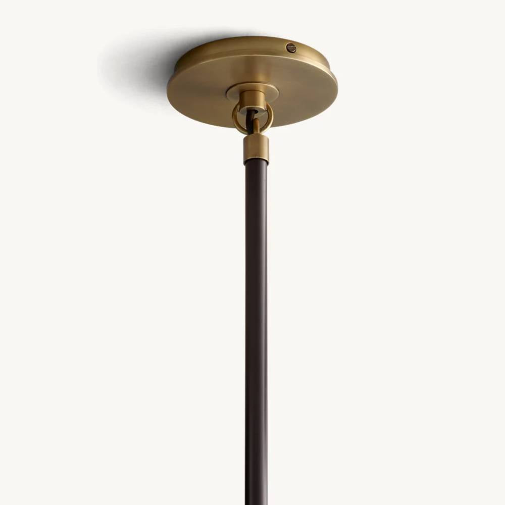 Bistro Transit Globe Glass Chandelier 56"