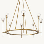 Torche Sculpted Glow Round Chandelier 46"