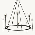 Torche Sculpted Glow Round Chandelier 46"