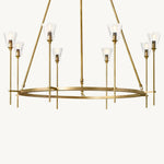 Torche Sculpted Glow Round Chandelier 46"