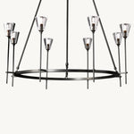 Torche Sculpted Glow Round Chandelier 46"