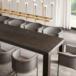Torche Sculpted Glow Rectangular Chandelier 67"