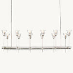 Torche Sculpted Glow Rectangular Chandelier 54"