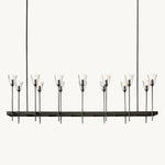 Torche Sculpted Glow Rectangular Chandelier 67"